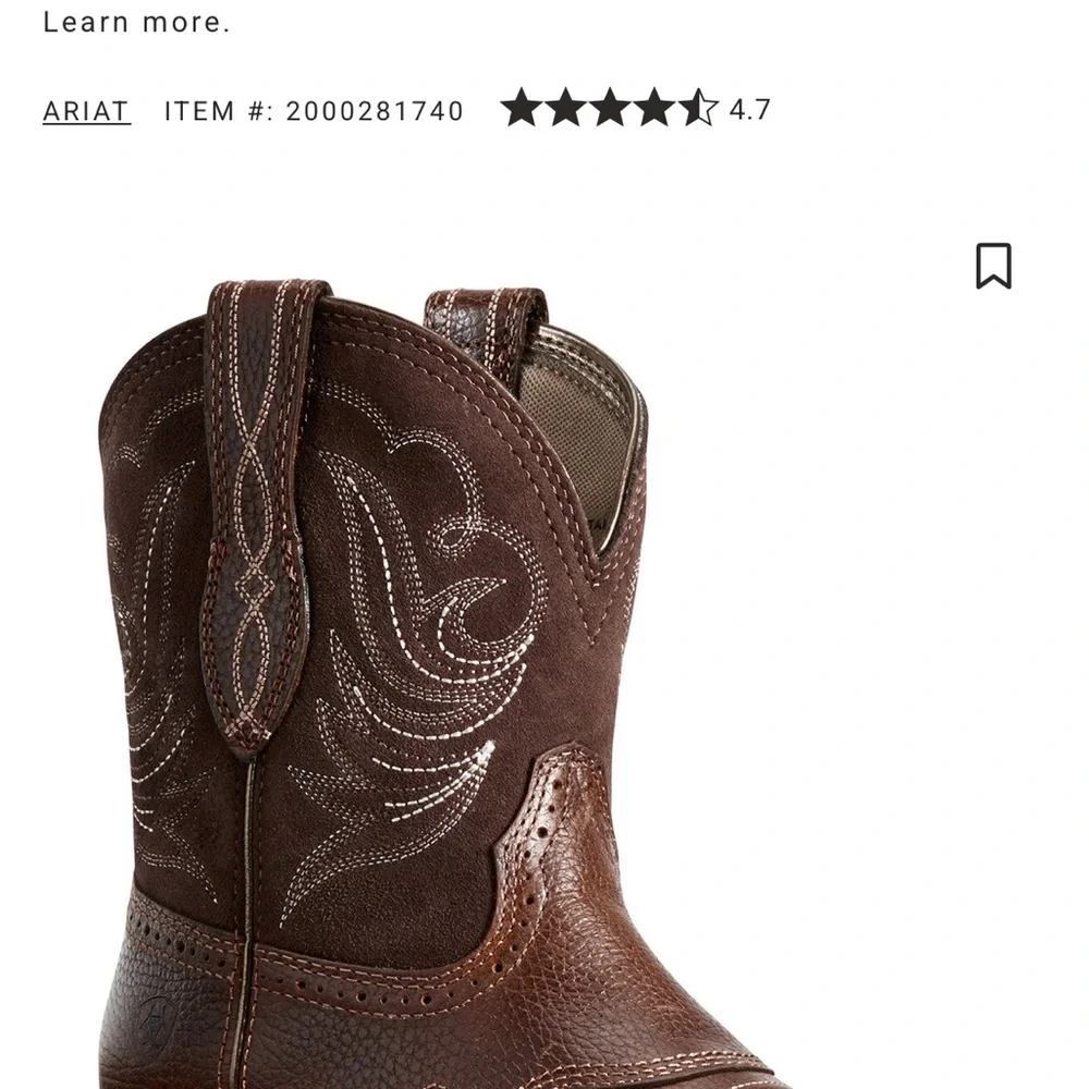 ARIAT WOMEN'S HERITAGE DAPPER WESTERN BOOTS - ROUND TOE 10B - Picture 10 of 11